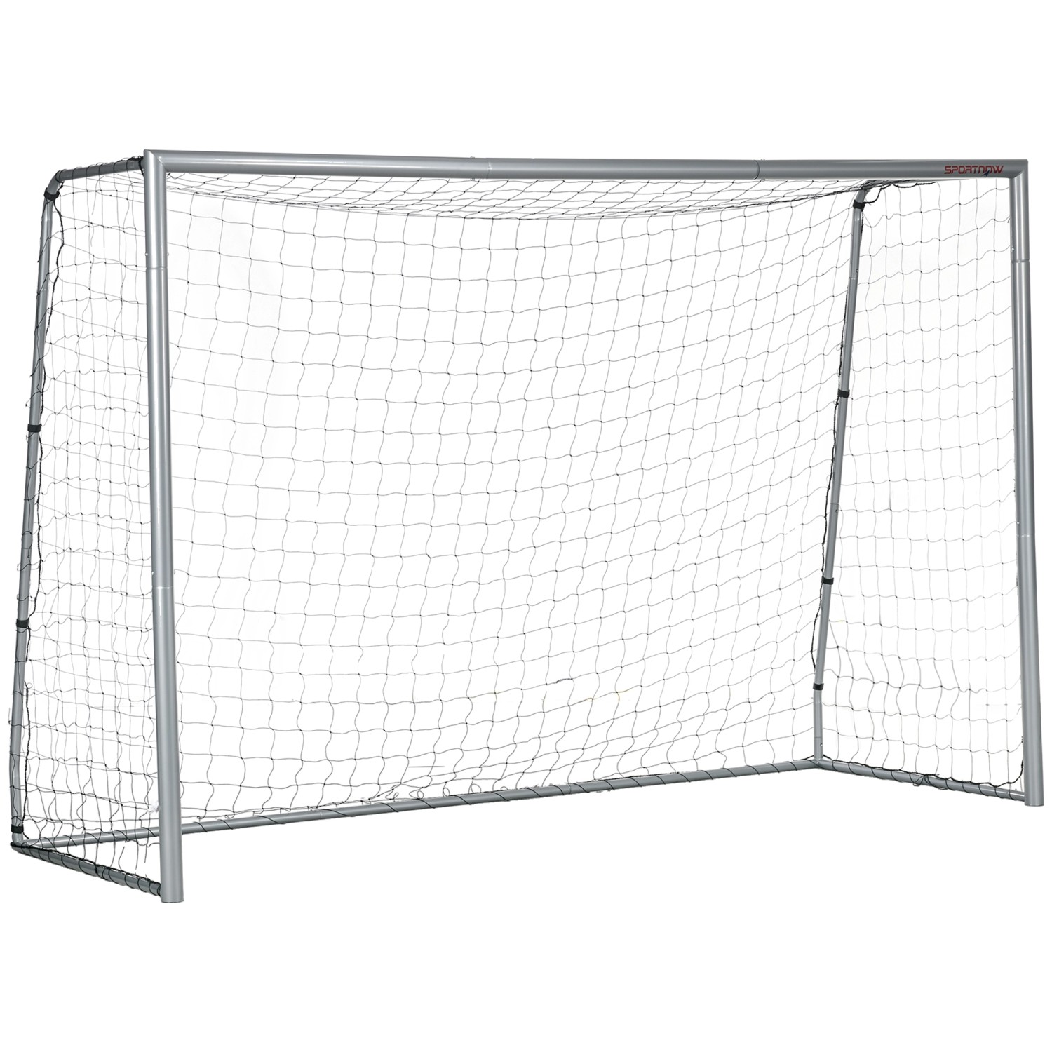 SPORTNOW Fußballtor Fußballtraining PE Stahl Grau 300L x 120B x 200H cm