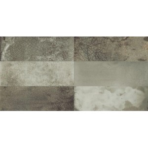 Matte Salbei/Grün Keramikfliesen 20x40cm mit lebendiger V4 Farbvariation und Raku-Muster für Wände.