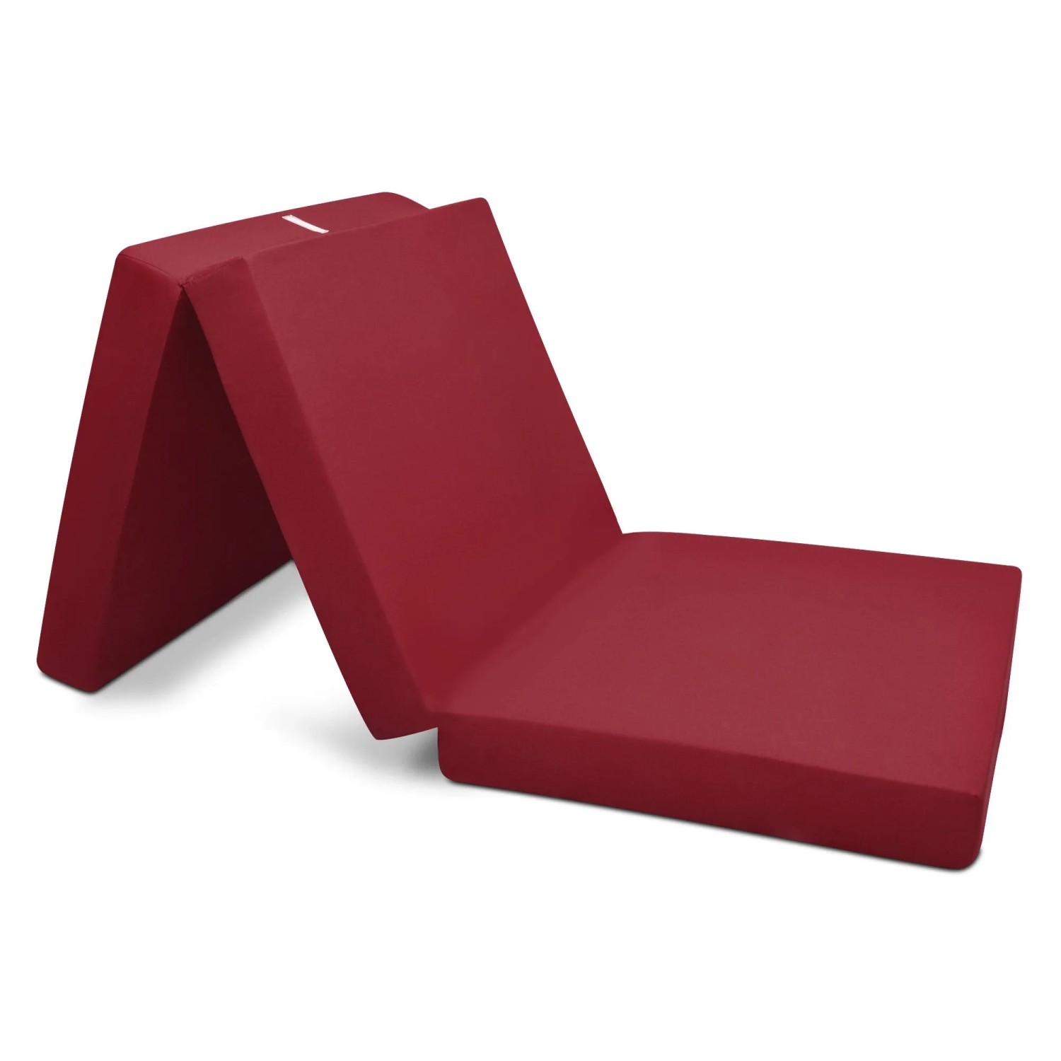 Beautissu Campix Klappmatratze 195x80x10cm Dunkelrot