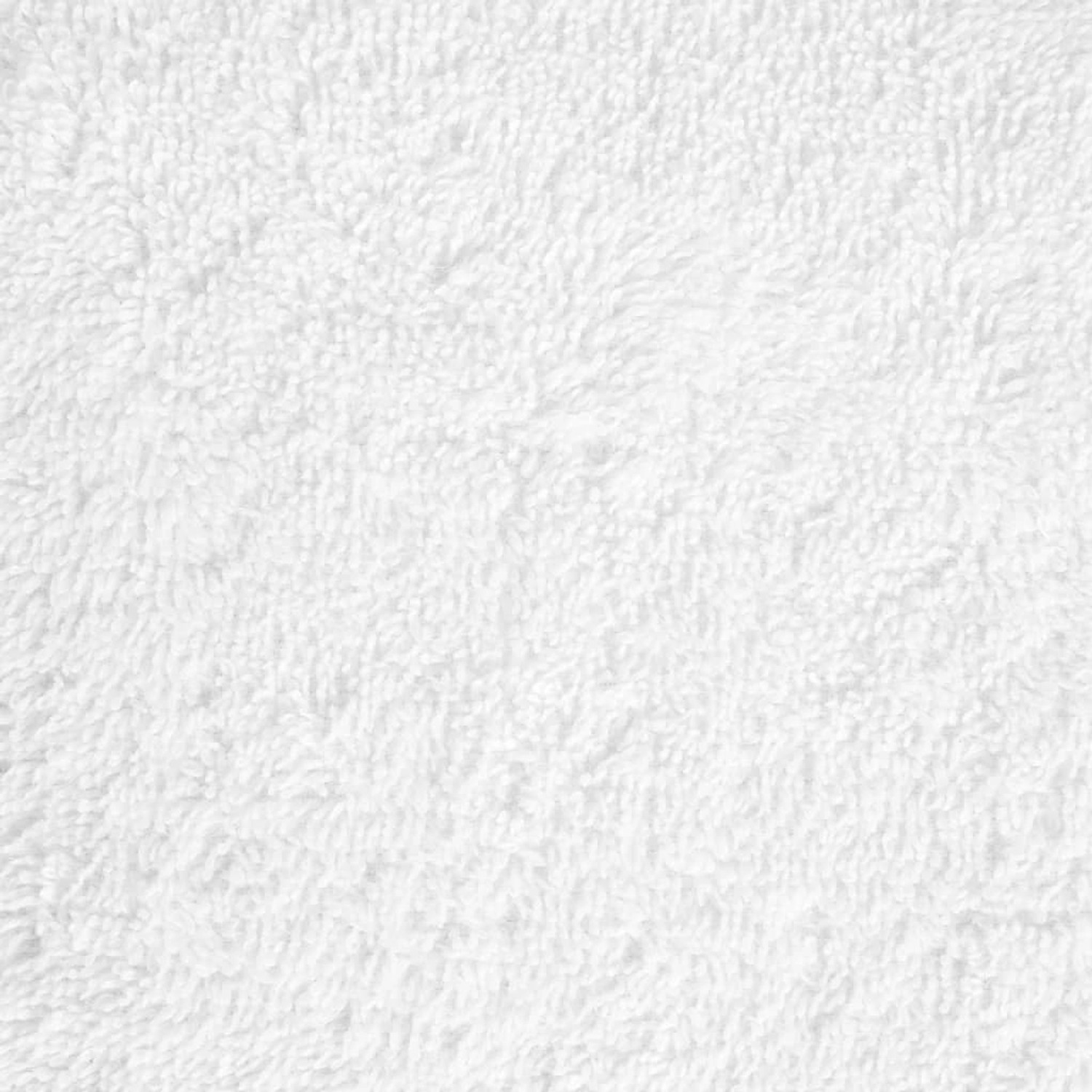 Detailaufnahme eines weißen Premium-Badetuchs aus Baumwolle (4er-Set).