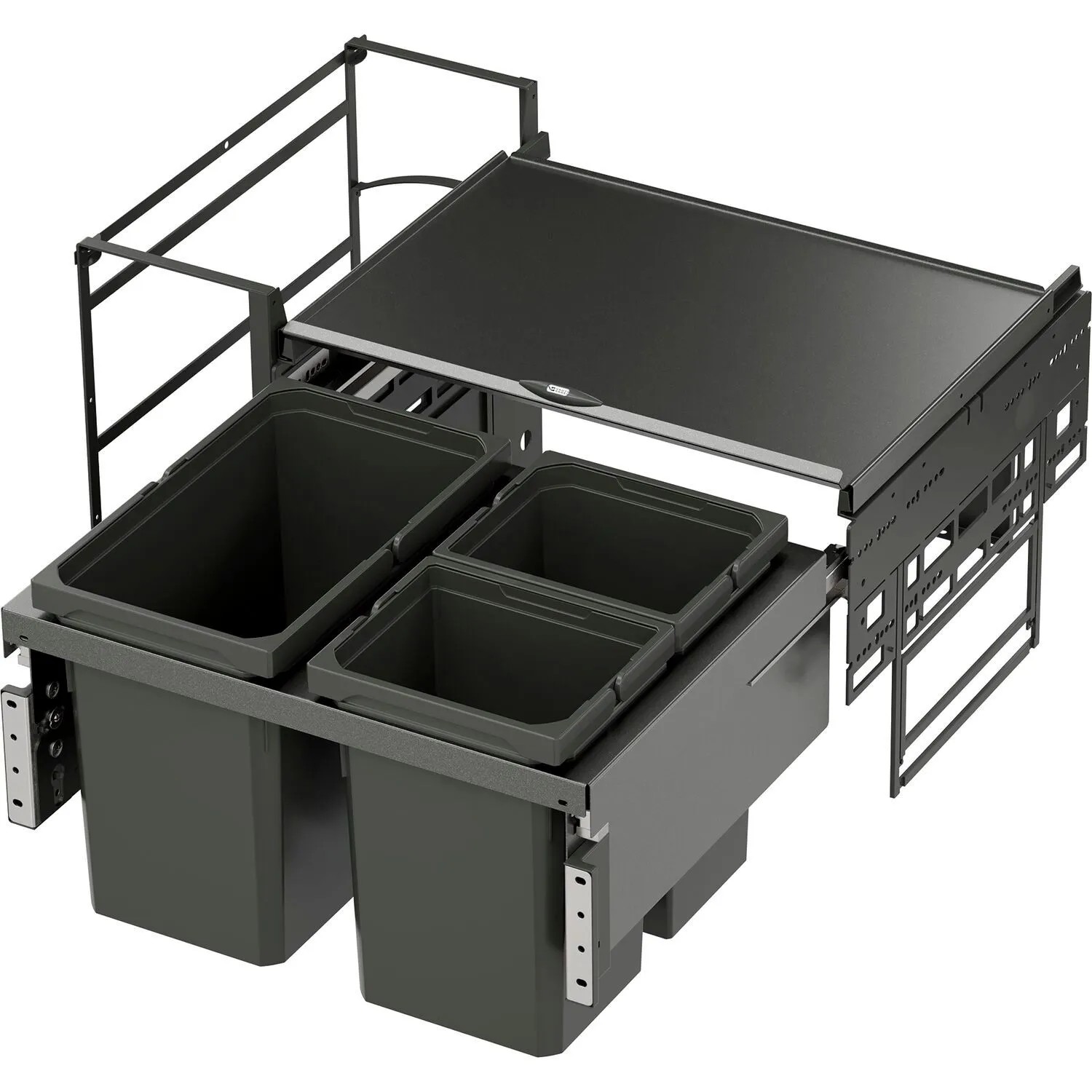 Vauth-Sagel Abfalltrennsystem Envi Water Korpusbreite 800 mm 2x10, 1x22, Lava