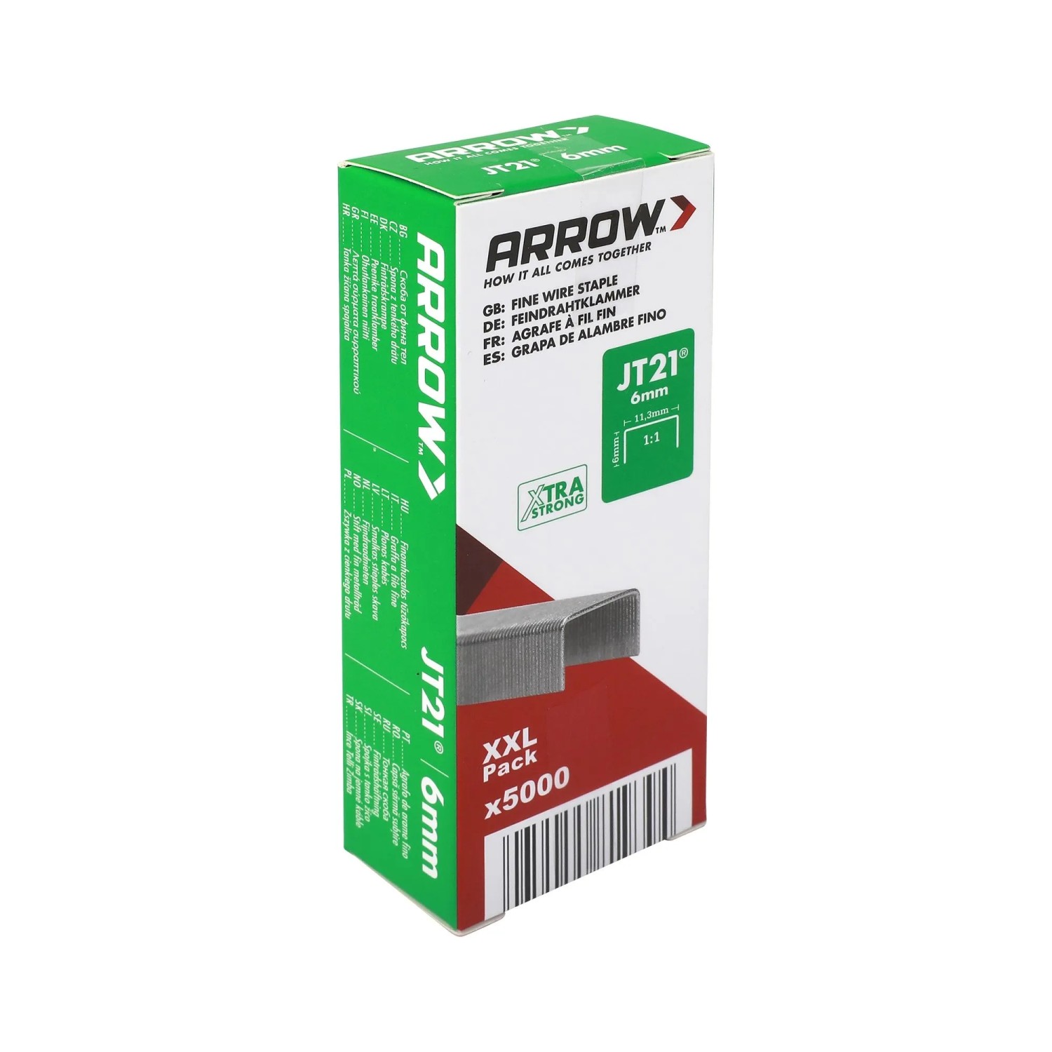 Arrow Klammer JT21 Länge 6 mm 5.000 Stück