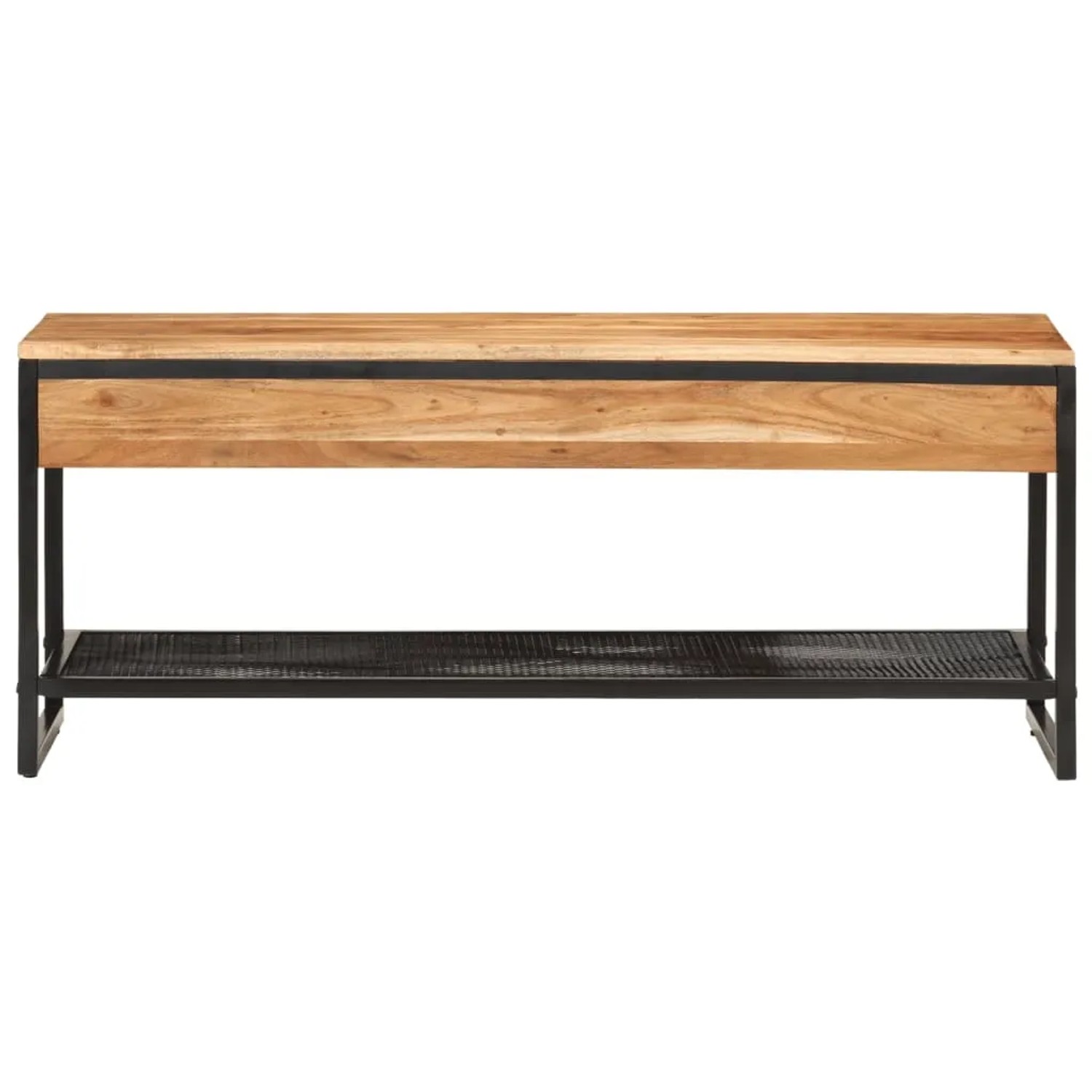 vidaXL Schuhbank 110x35x45 cm Massivholz Akazie und Eisen 372744_2