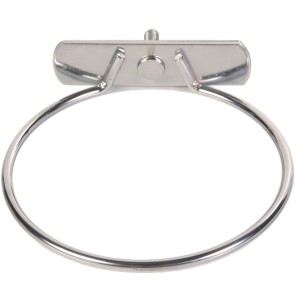 Trixie Edelstahlnapf, 300ml, ø 9cm, mit Schraubbefestigung für Vogelkäfige.