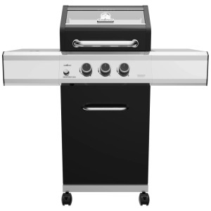 Grillfürst G210E Gasgrill mit 2 Brennern, Hochtemperaturbrenner und Edelstahlrosten.