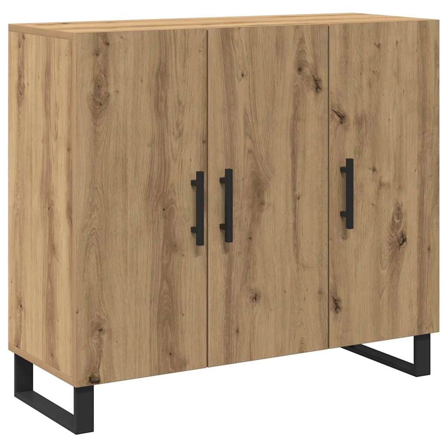 vidaXL Sideboard Artisan-Eiche 90 x 34 x 80 cm Holzwerkstoff 862954 günstig online kaufen