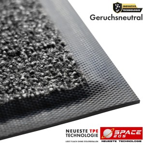 Floordirekt Schmutzfangmatte Space 205 Rutschfest TPE-Rücken Anthrazit 60 x 90 cm