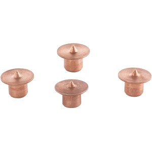 wolfcraft Dübelfixe Ø 6 mm, 4 Stück aus Stahl zum Markieren von Dübellöchern.