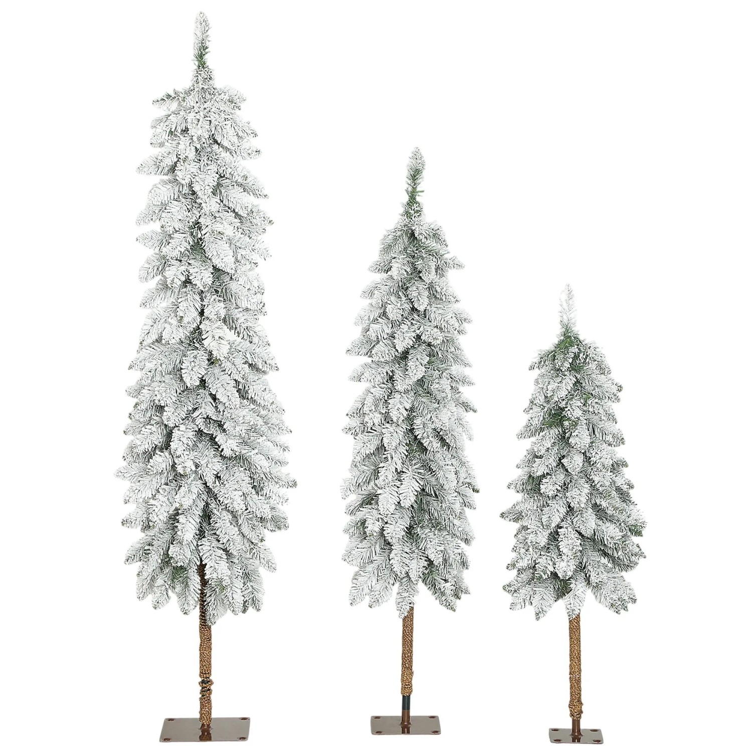 HOMCOM Weihnachtsbaum Kunststoff Metall 48L x 48B x 150H cm