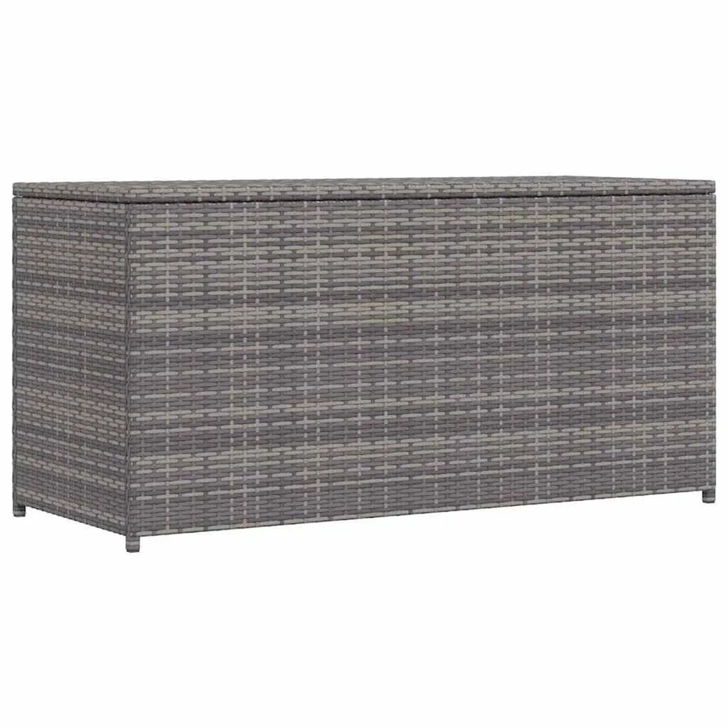 vidaXL Garten-Auflagenbox Grau 120x50x60 cm Poly Rattan 46460
