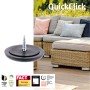 Wagner QuickClick Slim Möbelgleiter Set, 4-teilig, schwarz, Ø 30 mm. Für sanftes Gleiten und Oberflächenschutz.