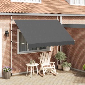 vidaXL Einziehbare Markise Handbetrieben 300 cm Anthrazit 143690