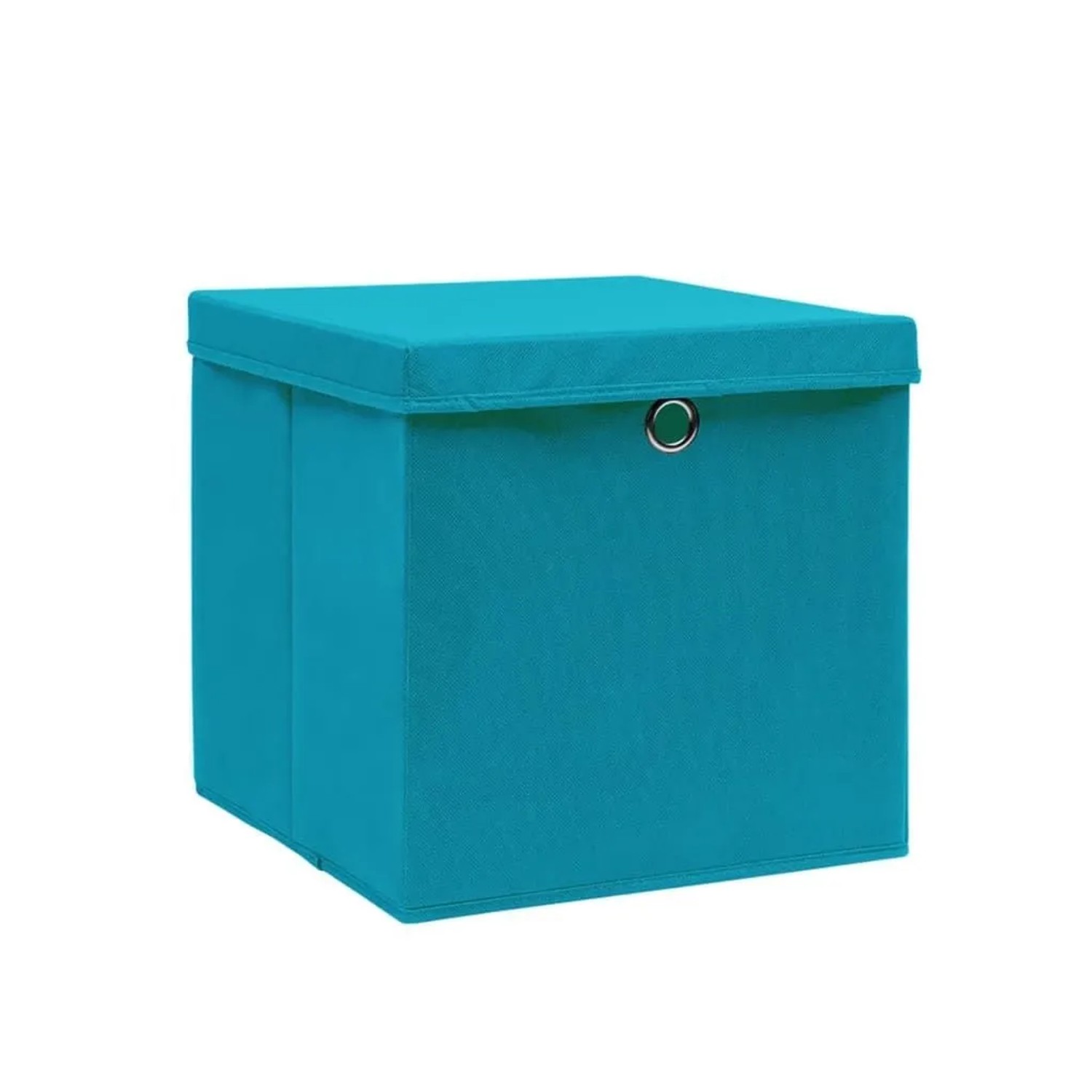 vidaXL Aufbewahrungsboxen mit Deckeln 4 Stk 28x28x28 cm Babyblau 325232