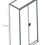 Jet-Line Stahlschrank Omsk, anthrazit-weiß, 90x45x185 cm, mit abschließbaren Türen und Garderobe.