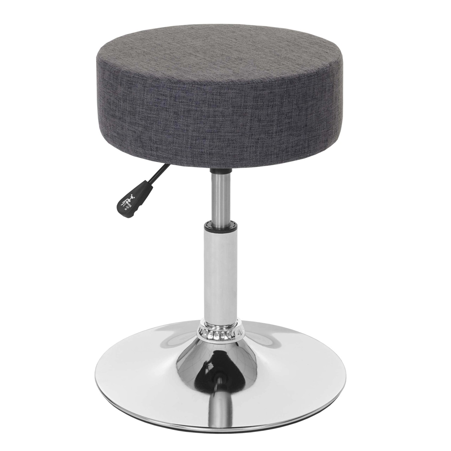 PROREGAL Hocker Höhenverstellbar Und Drehbar Sitzhöhe 43-55cm Durchmesser 3 günstig online kaufen