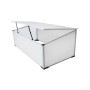 furnicato Frühbeet ohne Boden mit 2 Deckeln, aus Polycarbonat und Aluminium.