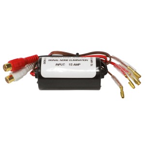 Rockwood Line Adapter Signalisolator mit Kabeln und Anschlüssen für Audio-Systeme.