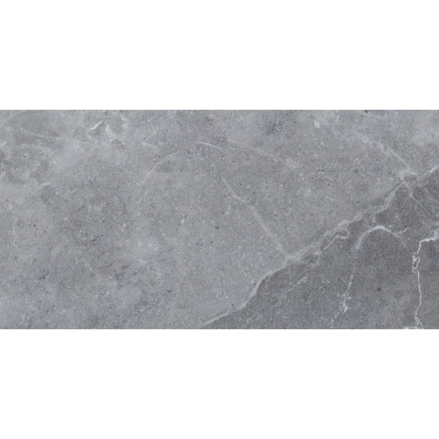 Bodenfliese Feinsteinzeug Silber 60 cm x 30 cm