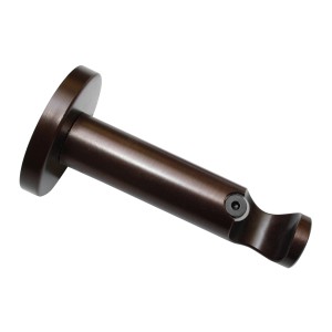 Gardinia Chicago Träger, offen, Bronze, 8 cm, für 20 mm Stangen.