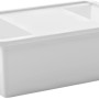 Weiße Kis Aufbewahrungsbox Bi Box M (26 l) mit Deckel, Griffen und Sichtfenster.