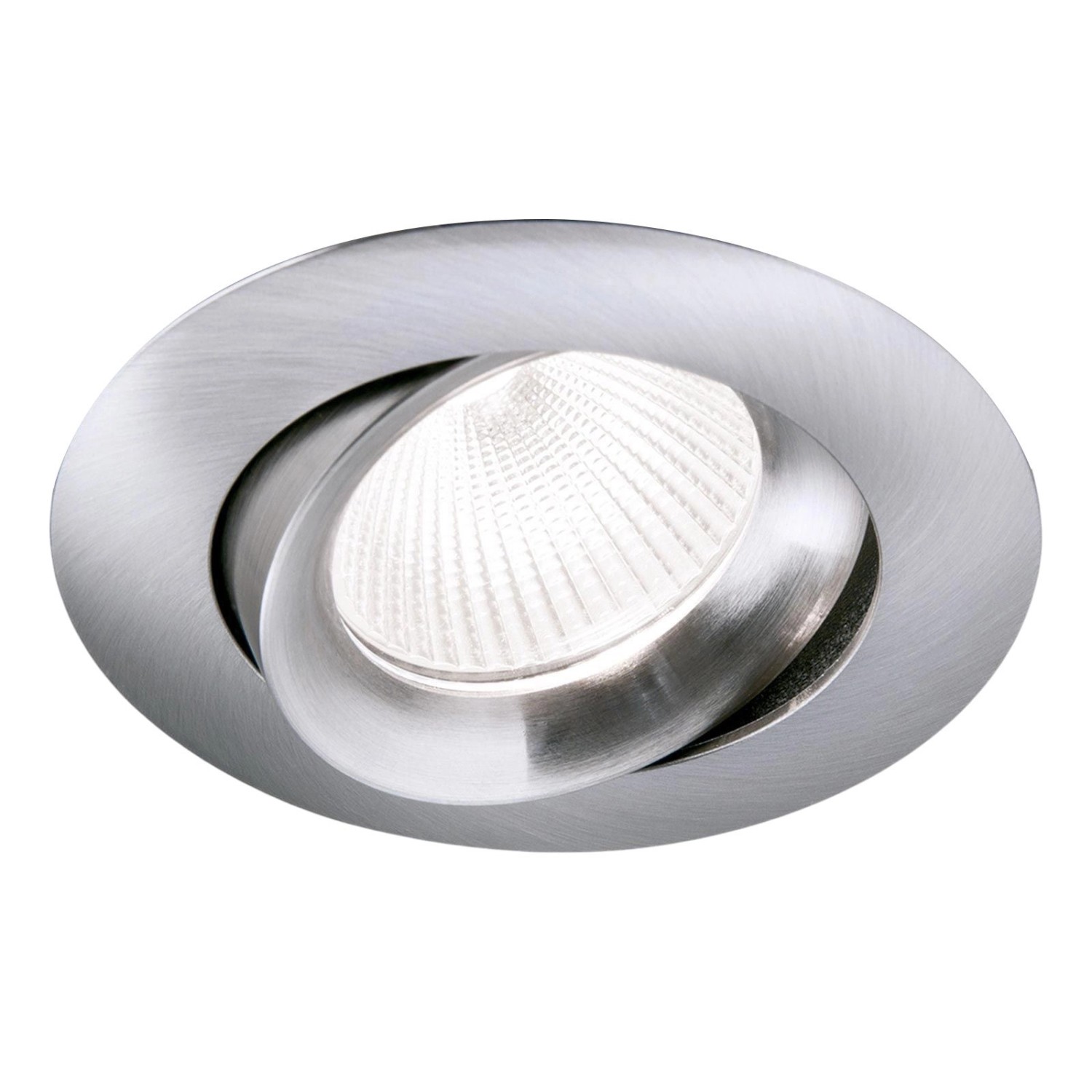 Orion Leuchten Einbaustrahler Aluminium GU10 Ø 9cm Satin