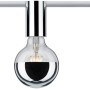 Paulmann URail Spot Ceiling Socket, Chrom, dimmbar, für Schienensysteme.
