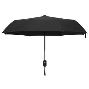 vidaXL Faltbarer Regenschirm Automatisch Schwarz 95 cm 149144