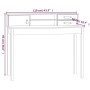 vidaXL Schreibtisch 110 x 50 x 93 cm Massivholz Kiefer 823529_9