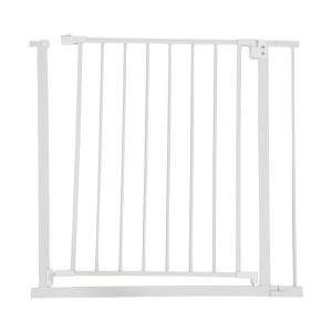 Relaxdays Treppenschutzgitter Eisen Kunststoff Weiß Klemmbar 82 bis 87 cm 3,3 kg