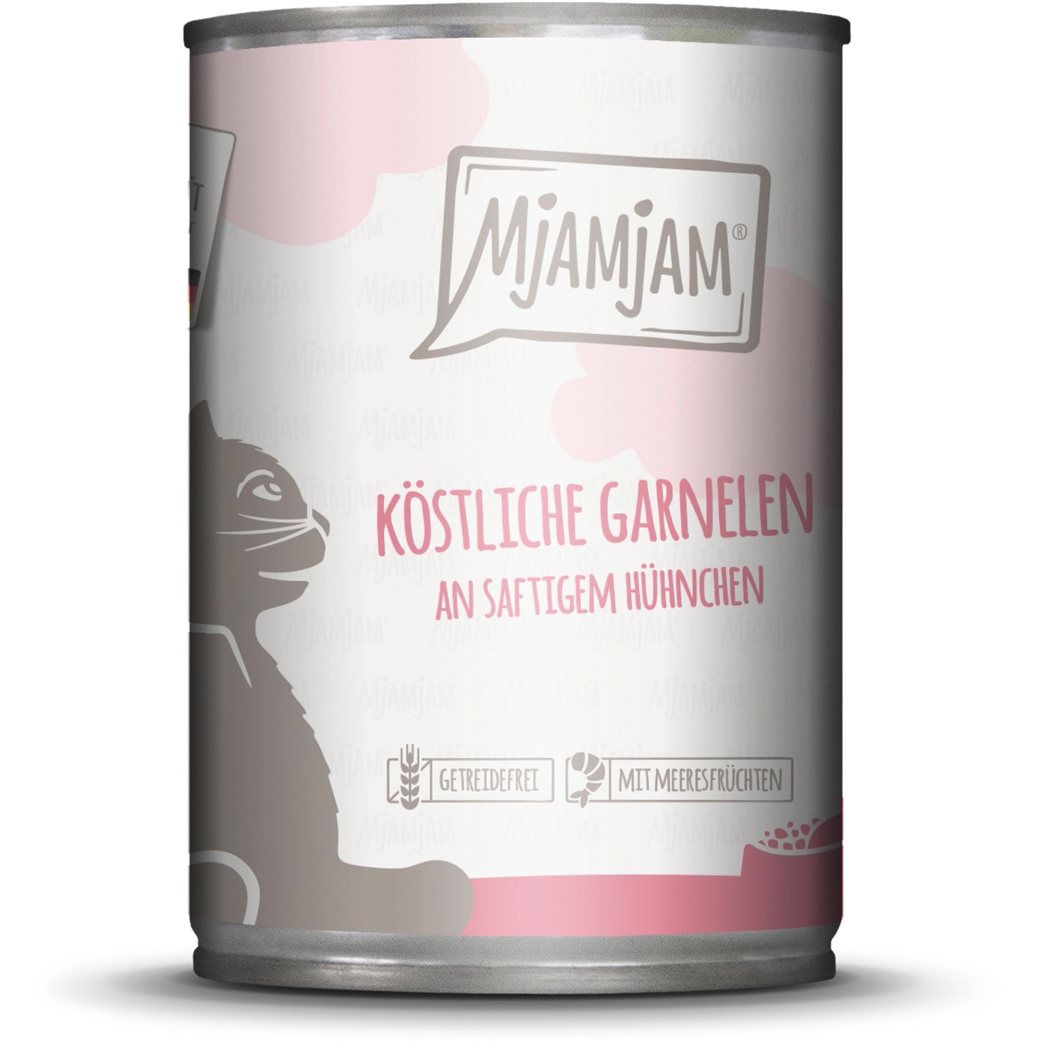 Mjamjam Nassfutter Köstliche Garnelen an Saftigem Hühnchen 400 g