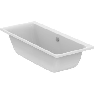 Weiße Ideal Standard Connect Air Duo-Badewanne, 170x75 cm, aus Sanitär-Acryl.