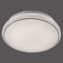 Weiße LED-Deckenleuchte Jupiter Ø 35 cm mit Sternenhimmel-Optik für Wohnräume.