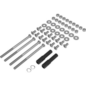 Montagesatz für Jamestown Dexter Kugelgrill Ø 45 cm mit Schrauben, Muttern und Unterlegscheiben.