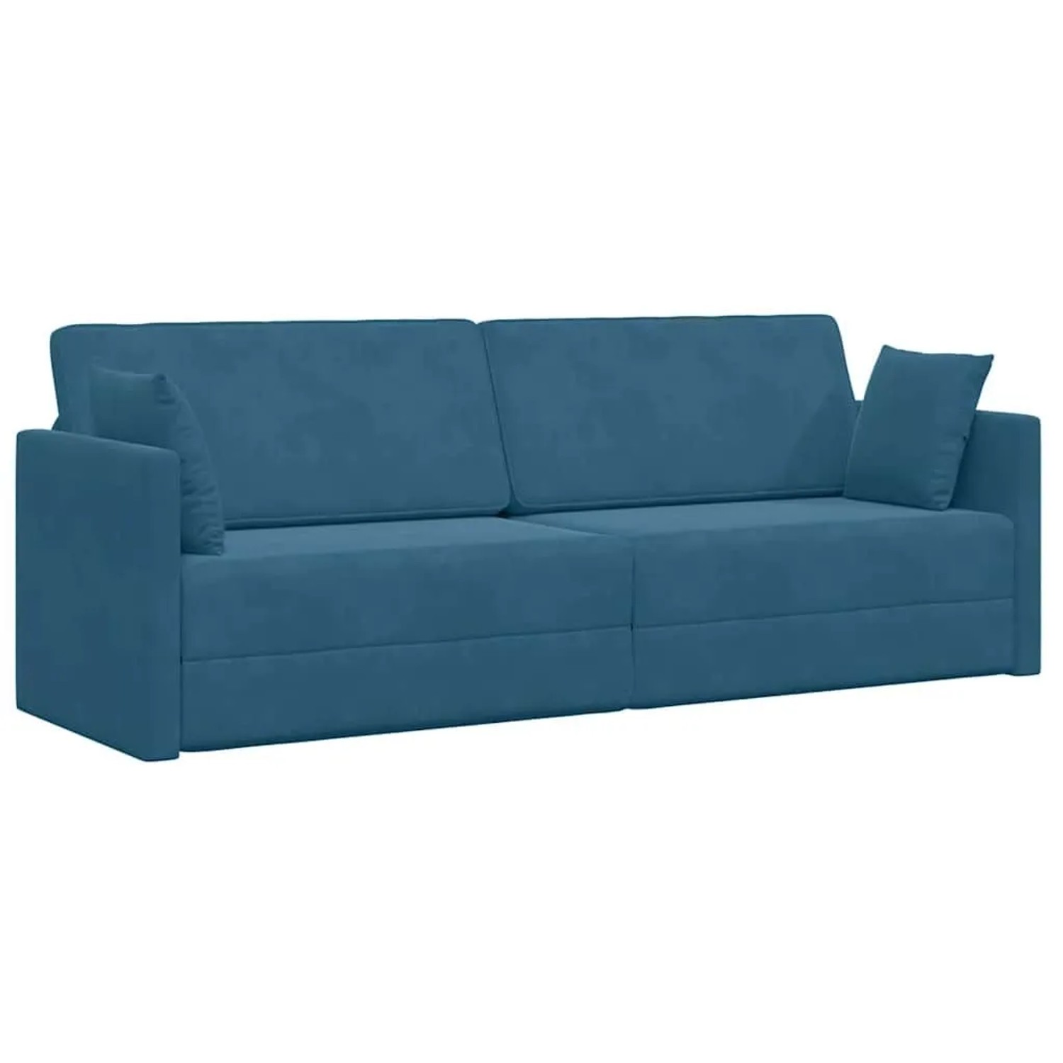 Thumbnail - vidaXL Boden-Sofa-Bett 200cm Blau Samt 4106725