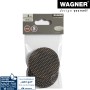 Wagner Anti-Rutsch Pads, braun-beige, Ø 60mm, 4er Set aus Filz mit Anti-Rutsch-Punkten für Möbel und Transporthilfen.