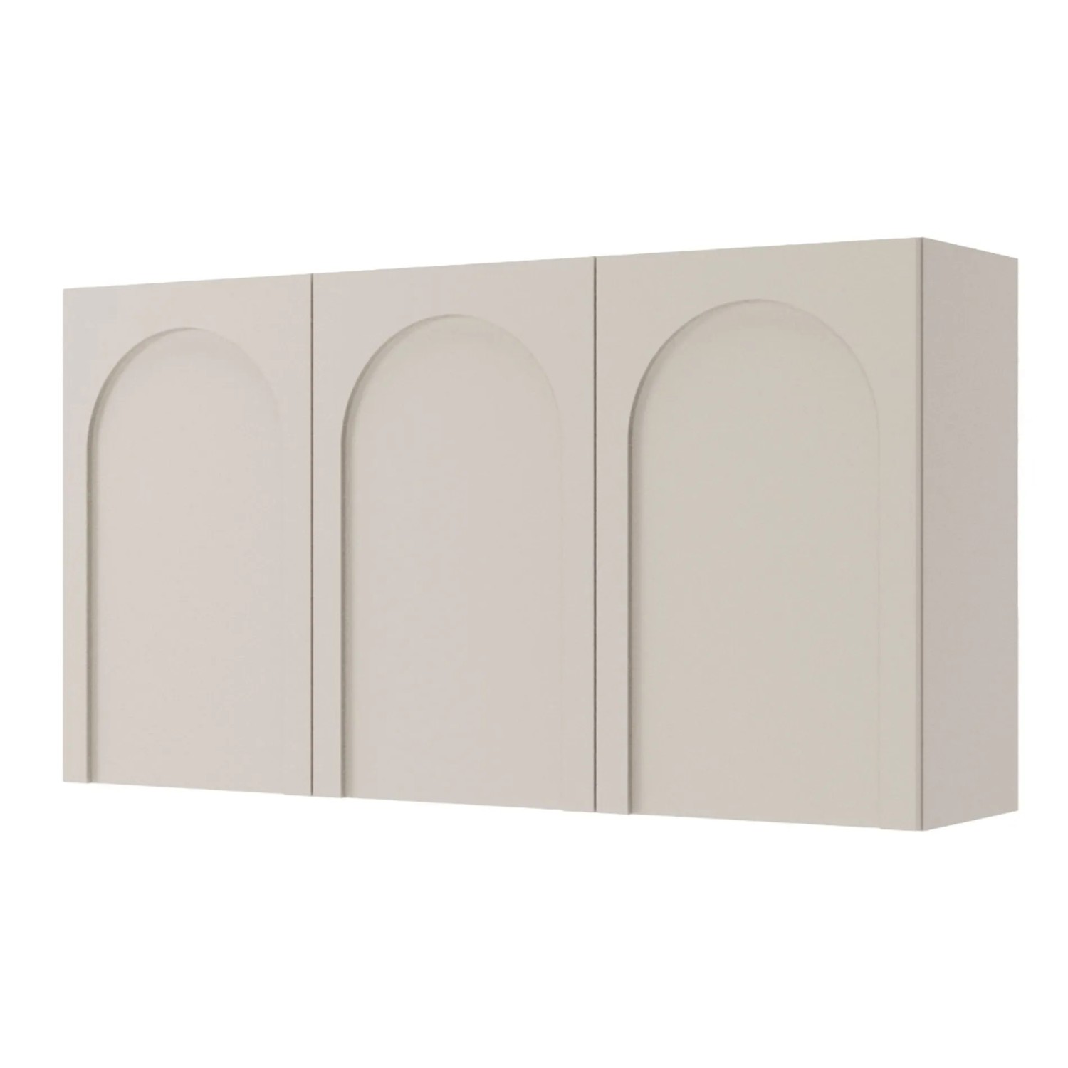 Selsey Sideboard Arkadia Dreitürig mit Gefrästen Fronten 150 cm Graubeige