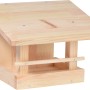 Unbehandeltes Kiefernholz-Vogelhaus zum Selbstbemalen, Dobar Bausatz.