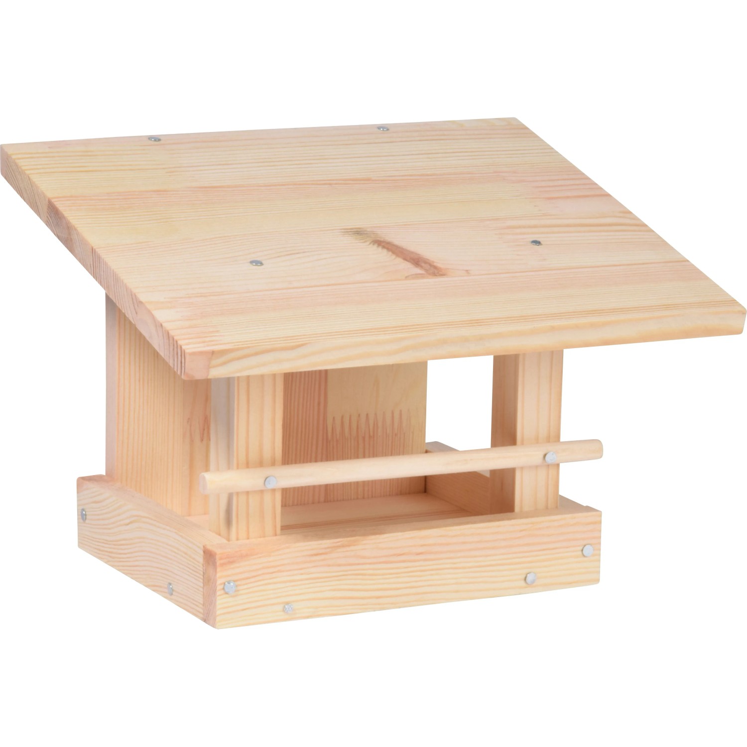 Unbehandeltes Kiefernholz-Vogelhaus zum Selbstbemalen, Dobar Bausatz.