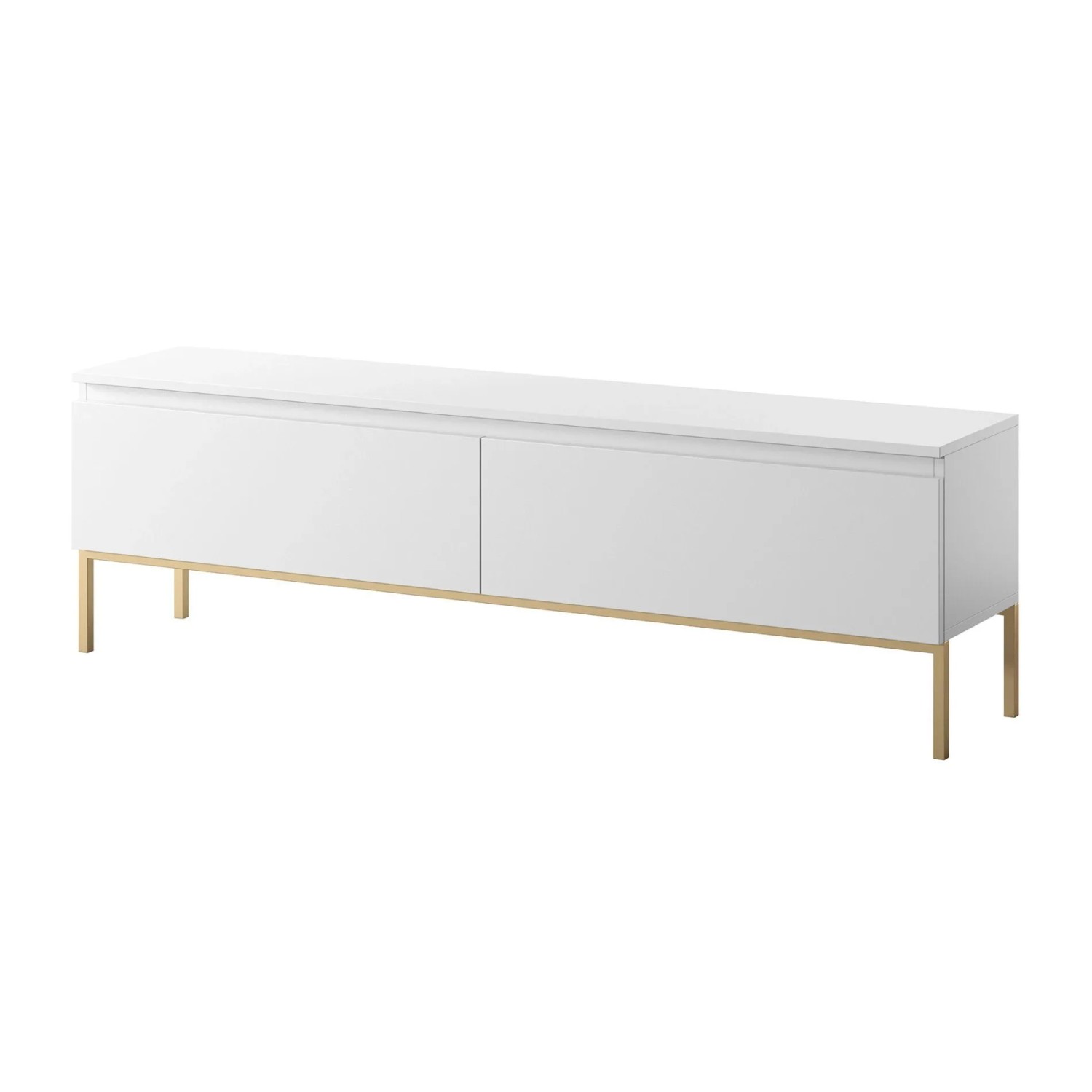 Selsey TV-Lowboard Bemmi In Weiß Mit Goldenen Beinen Mit 150 cm