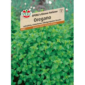 Sperli Oregano Sperlis Kleiner Italiener Kräutersamen Packung mit Oregano Pflanze.
