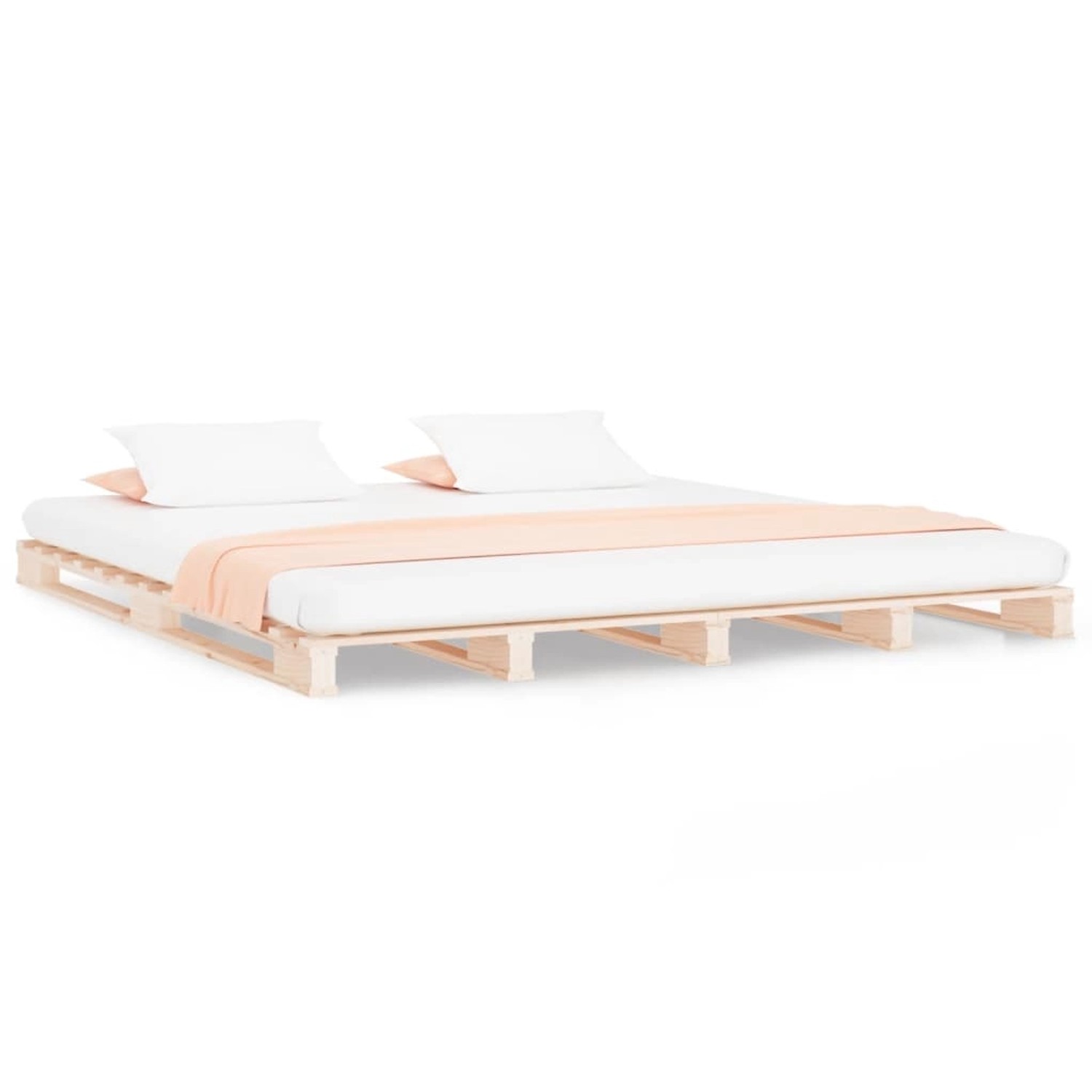 vidaXL Palettenbett 135x190 cm Massivholz Kiefer 821432 günstig online kaufen