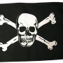 Seilflechter Piratenflagge, 500x750mm, Totenkopf mit Knochen für Boot & Garten.