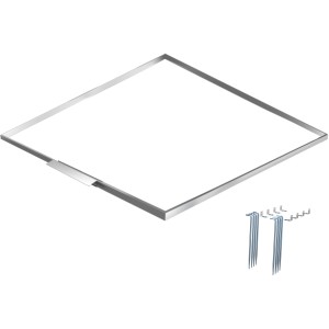 Floraworld Bodenrahmen aus Aluminium für Premium Systemgerätehaus 314x218x314 cm.