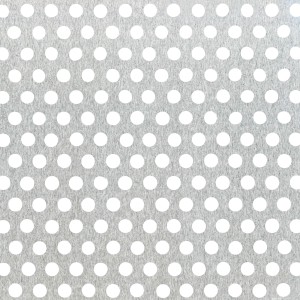 Lochblech Natur, Aluminium, mit runder Lochung (Ø 2 mm), 600x1000x0,8 mm.