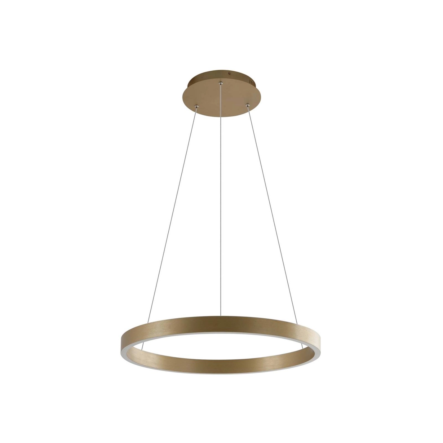 Lucande LED Smart Home Pendelleuchte Yonam 10020406 Dimmbar mit Leselampe Modern in Gold Messing aus Aluminium 1-flammig...