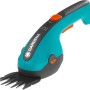 Gardena Gras- und Buchsmesser, Akku-Grasschere mit 8 cm Schnittbreite für präzise Rasenkanten und Formschnitte.