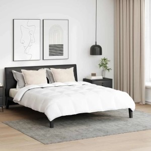 vidaXL Winterbettdecke mit Kissen 3-Tlg Weiß Daunenfeder 3376879