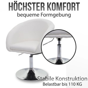 6er-Set: Anthrazit Esszimmerstuhl mit Stoffbezug, drehbar und höhenverstellbar.