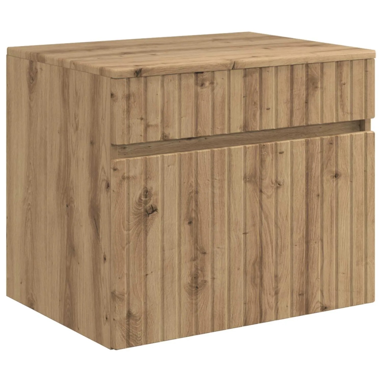 vidaXL Wandmontierter Badezimmerschrank Artisan-Eiche 890641