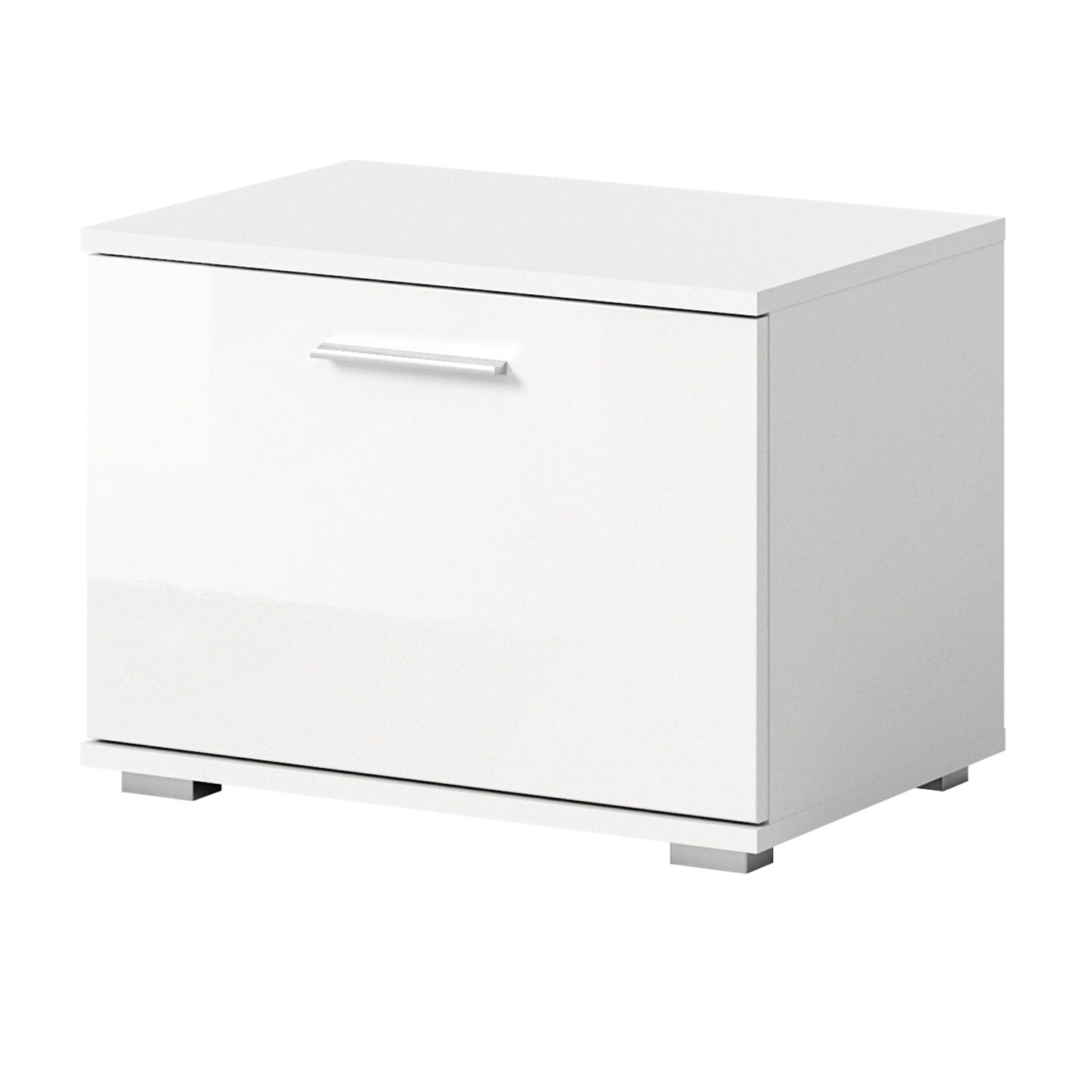 Inn.Furn Sitzbank Weiß Hochglanz 55 cm mit Stauraum Grazie günstig online kaufen